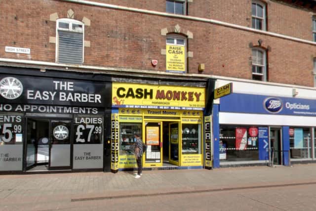 The incident occurred at the Cash Monkey store between 4.30pm and 5.30pm on Tuesday 28 November.