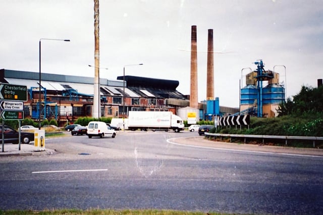 The Dema Glass factory was a major landmark and a major employer in the town. At its peak, it was producing 100 million glasses a year. The site was eventually cleared to make way for the Tesco superstore and the Chesterfield FC Technique Stadium