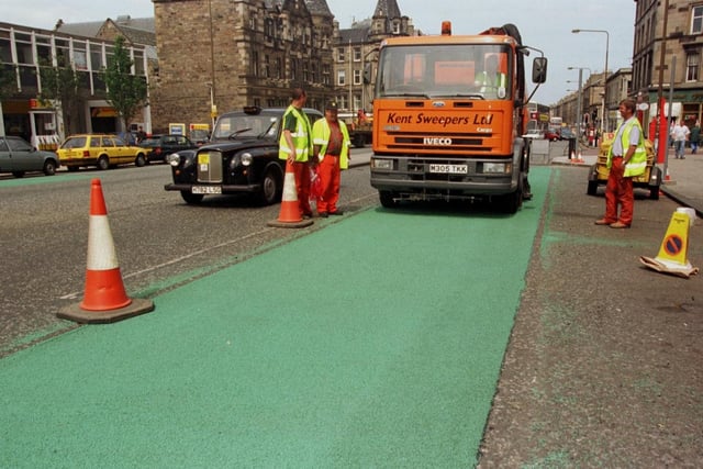 In a bid to ease traffic congestion on Leith Walk it became one of five areas in the city to get a Greenways bus lane in 1997 -  designated for buses and taxis during peak times of the day.