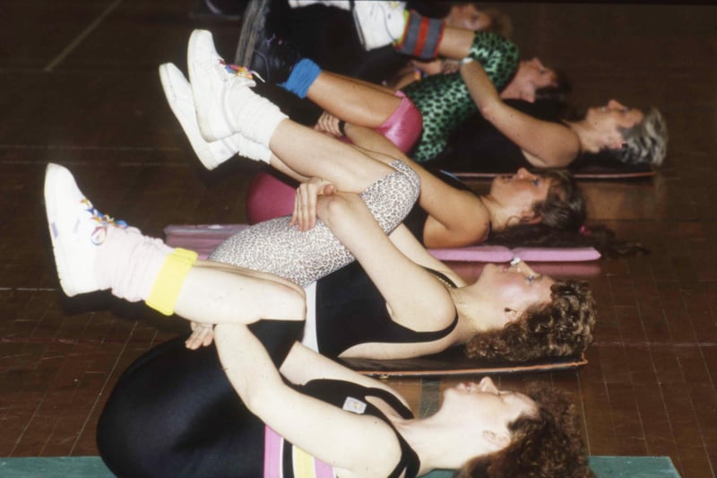 Health and fitness was all the rage at the start of 1991 and here is a scene from a aerobics class at Washington Leisure Centre during Fitness Week in January of that year.