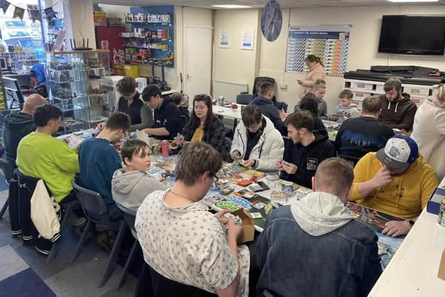 Players at Geeks Headquarters in Chesterfield