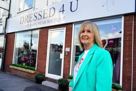 Julie Bell opened New Dressed 4U Occasion Boutique shop at 6-8 Station Road Whittington Moor Chesterfield on last Wednesday, November 9.