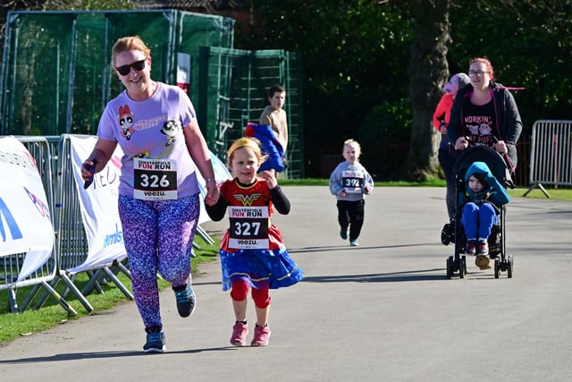 Runners of all ages took part in the fun run