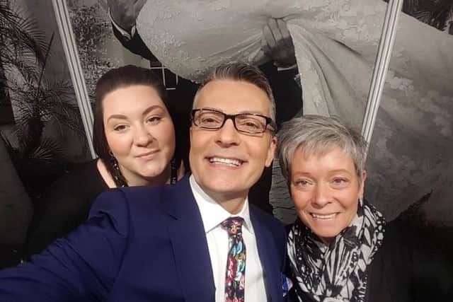 Debbie (right) previously met wedding dress designer Randy Fenoli - most known for his appearances on TV programme Say Yes to the Dress.