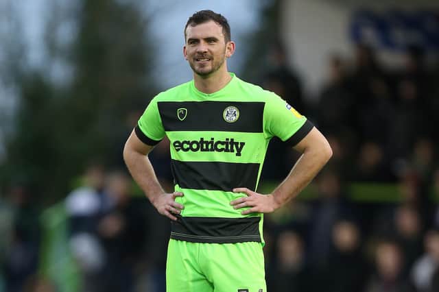 Gavin Gunning, pictured playing for Forest Green Rovers, is thought to be of interest to the Spireites.