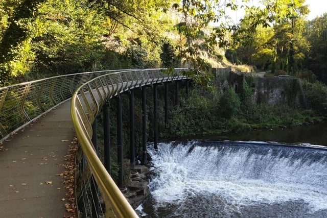 Millennium Walkway in New Mills is a great place to visit, as it provides a perfect starting point for a slew of walking trails.