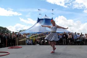 Angie Hula Hooper will entertain families at the carnival event in Derby Market Place on August 19, 2023.