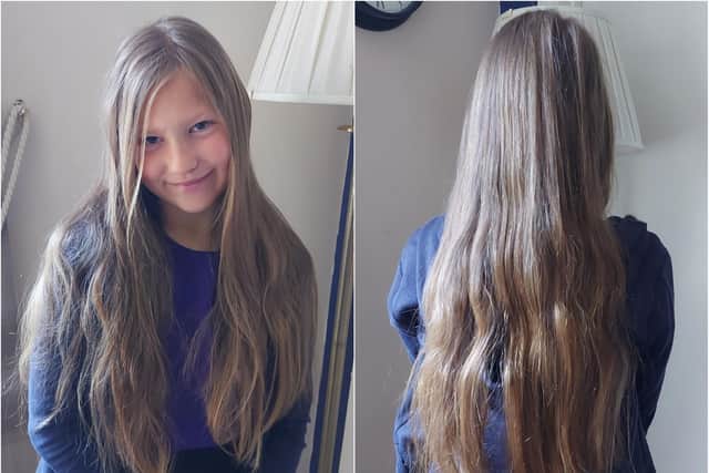 Nine-year-old Jasmine will be cutting her long hair to raise money for Diabetes UK and will be donating to a children's cancer charity