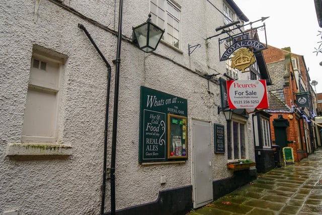 The Royal Oak, which closed in August 2021, is Chesterfield’s oldest pub. The inn’s roots as a pub stretch back to 1722 - according to the earliest records. The pub was placed for sale for £235,000 through Fleurets Limited Midlands, but there has been no movement since.