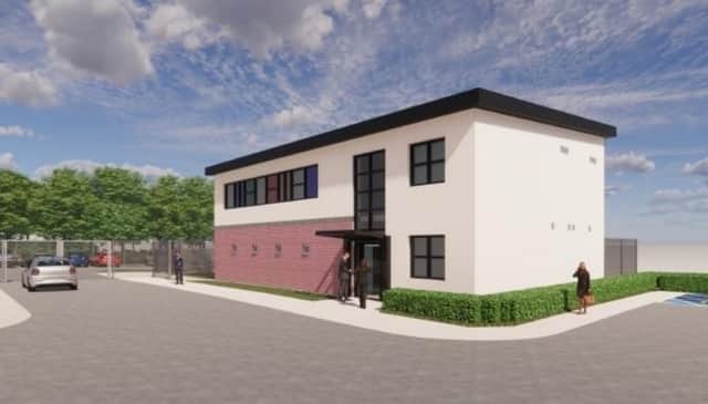 Artist's impression of new police station planned for Clay Cross.