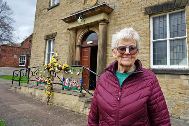 Margaret Davies outside the United Reformed Church on Rose Hill, which is closing down this year.