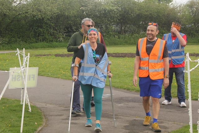 Sheffield Castle Parkrun was one of the routes that Katya chose to build up the strength in her feet and legs.