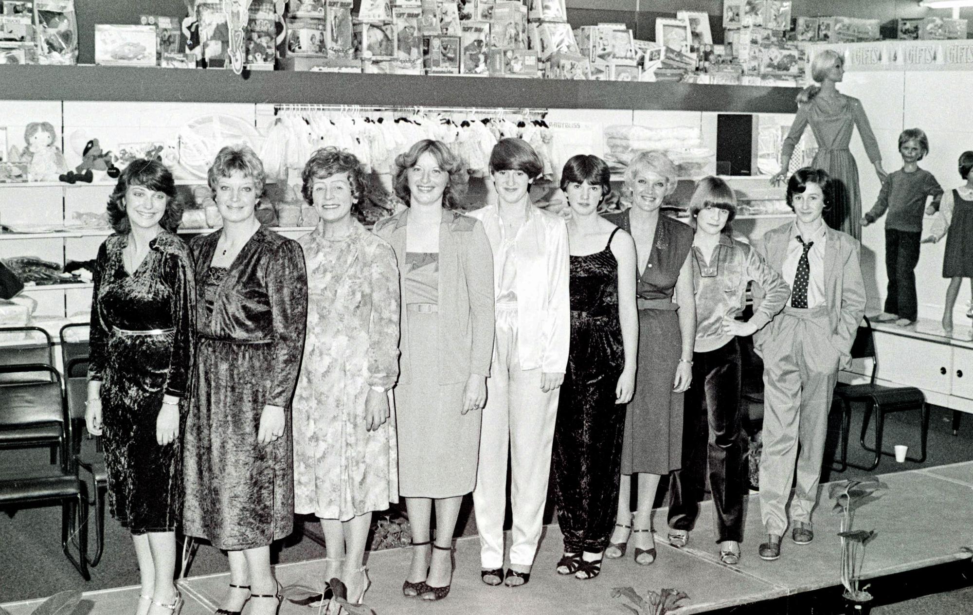 Derbyshire Nemco fashion show, November 1980.