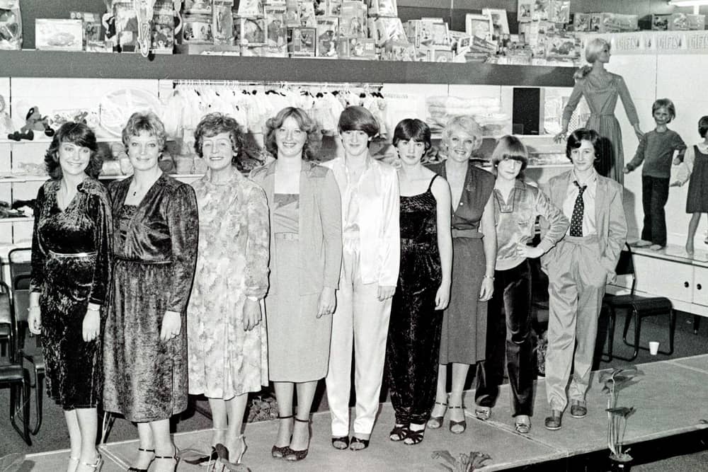 Derbyshire Nemco fashion show, November 1980.