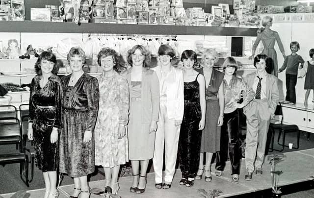 Derbyshire Nemco fashion show, November 1980.