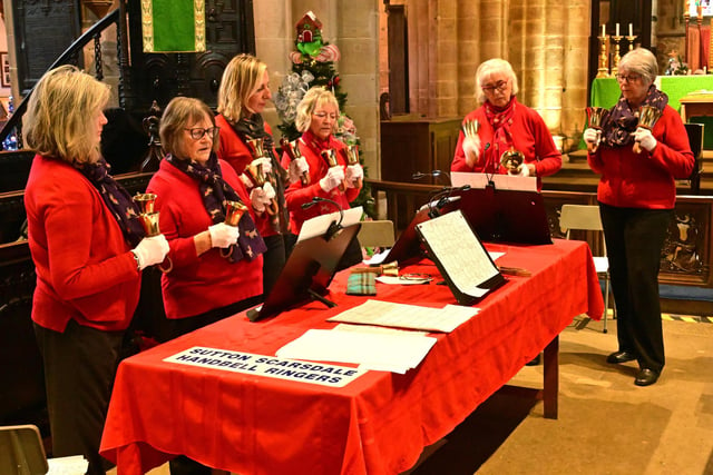 Sutton Scarsdale Handbell Ringers at the Festival of Christmas Trees