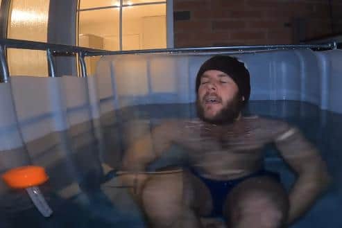 Derbyshire man Tom Telford is getting in to cold water every day in December in aid of Mind.