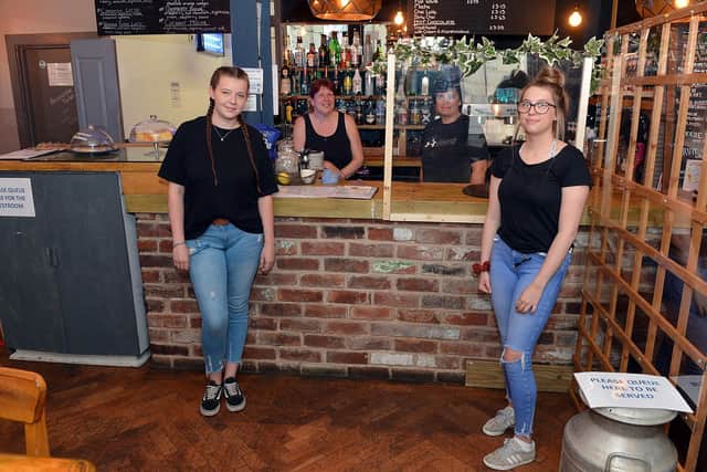 Zara Wooldridge, Dorne Long, Jill Cowley and Charley Wood at Coffee St in Chesterfield. Picture: Brian Eyre.