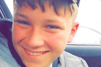 14-year-old Logan Folger, who drowned in August last year trying to save a friend from Chesterfield Canal, in Staveley. Picture kindly submitted  by Logan's family.