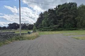 The proposed Traveller site in Foxholes Lane, Tansley. Image from Mark Simmonds Planning Services.