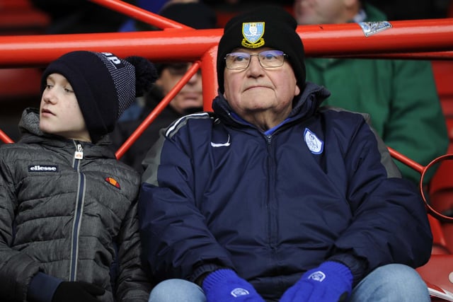 Wednesday supporters at Bristol City's Ashton Gate.