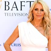 Tess Daly attends the 2024 BAFTA Television Awards at The Royal Festival Hall on May 12 in London. She exuded glamour in an off-the-shoulder white gown as she took to the stage with Claudia Winkleman after Strictly Come Dancing won the best entertainment BAFTA.