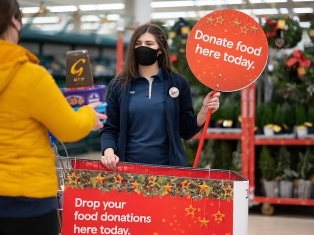 Tesco shoppers in the area thanked for helping to donate more than a million meals.