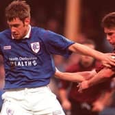 Tony Lormor, pictured left, played for the Spireites between 1994 and 1997.