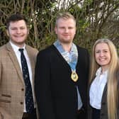 NFYFC Officer team: James Nixey, Drew Bailey and Jessica Rose
