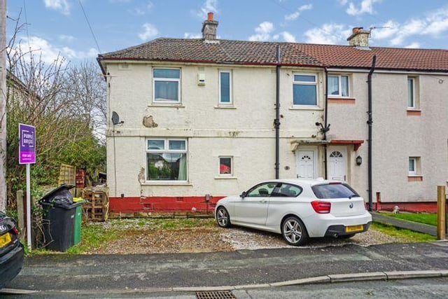 The Zoopla listing for this three-bedroom, end of terrace property on Morris Road, Preston, has been viewed more than 1,550 times in the last 30 days. It is on the market with Purplebricks for offers of more than £73,000.