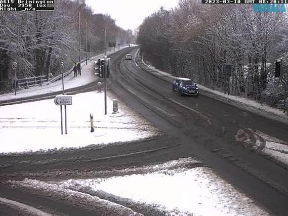 Many Derbyshire Roads look like Winter Wonderland following heavy snowfall through the night.