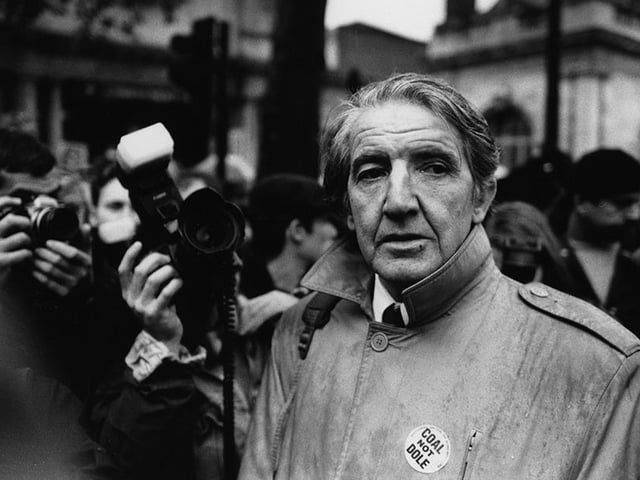 Born February 11, 1932, Dennis Skinner attended Tupton Hall Grammar School and went on to become one of the longest serving members of the House of Commons, and also the longest continuously-serving Labour MP. Known for his left-wing views, he was dubbed the 'Beast of Bolsover' and was a strong supporter of the National Union of Mineworkers. Here he is pictured at a demonstration in London in support of the miners in October 1992.