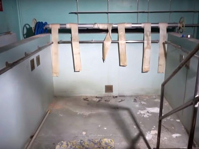 Inside Royal Hospital Haslar, Gosport, after it closed and before it was turned into luxury homes. Picture: Neil Ansell