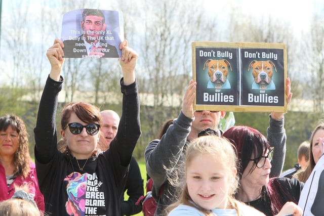 Campaigners made their presence felt on the march which took place on a sunny afternoon over the Easter weekend.