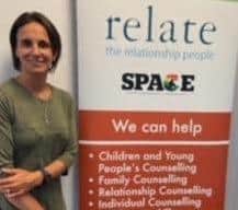 Amy Harris , CEO of Relate Chesterfield and North Derbyshire which is offering emotional support to people who are worried about the soaring cost of living.
