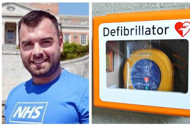 Matt Tacey is spearheading a campaign to get a new defibrillator in Wingerworth.