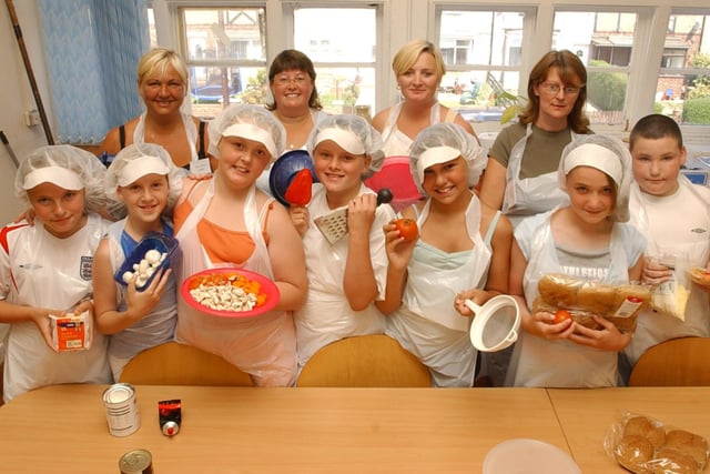 What a special day for these Yohden Primary School pupils in 2006 when they were joined by their parents for a cooking class in healthy eating week.