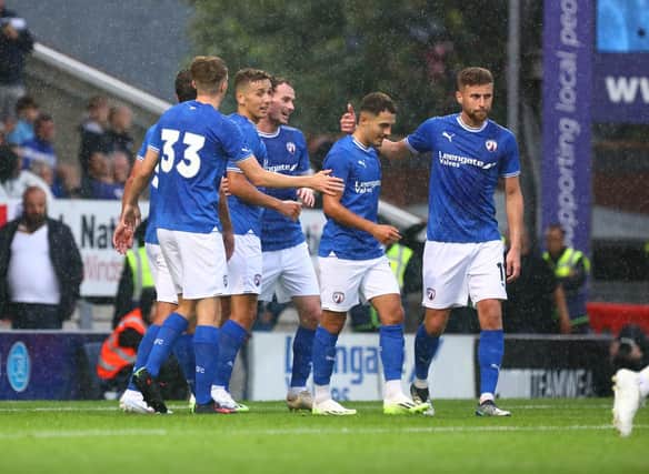 Chesterfield took the lead against Sheffield Wednesday in Drew Talbot's testimonial. Picture: Tina Jenner.
