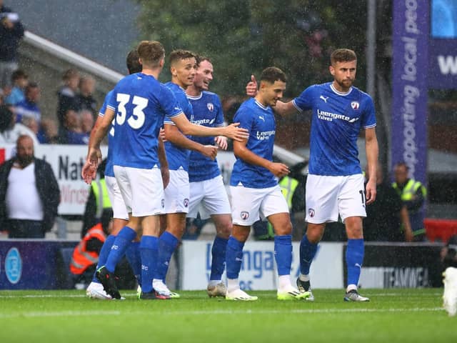 Chesterfield took the lead against Sheffield Wednesday in Drew Talbot's testimonial. Picture: Tina Jenner.