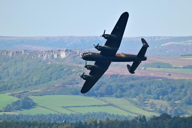 Here Nick Rhodes captured this image which feels like you are up close and personal with the Lancaster Bomber.