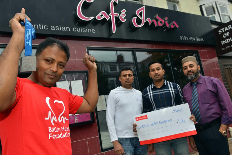 Cafe India's Great North Run fundraiser for the British Heart Foundation made the news 4 years ago.