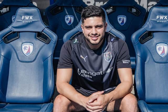 Ruel Sotiriou: one of six new arrivals at Chesterfield