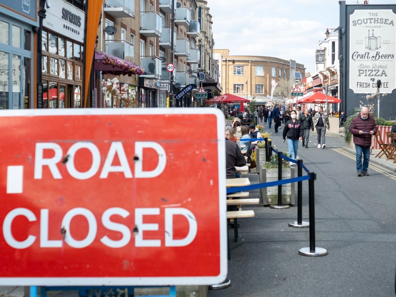 Palmerston Road. Aerial shots of Southsea taken by Solent Sky Services and Oliver Collins on April 17.