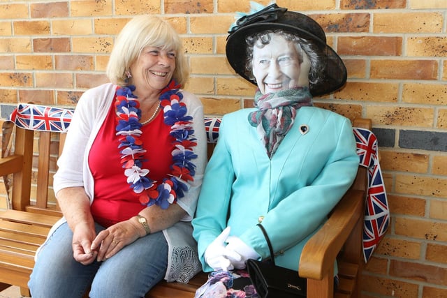 Jubilee, Kay Walsh at the celebrations at Calow Community Centre