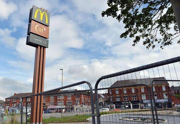 The new McDonald's under construction in Chesterfield.