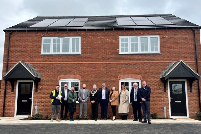 There will be a total of seven homes handed over to Amber Valley Borough Council at this stylish development off Moor Lane, in Kirk Langley.