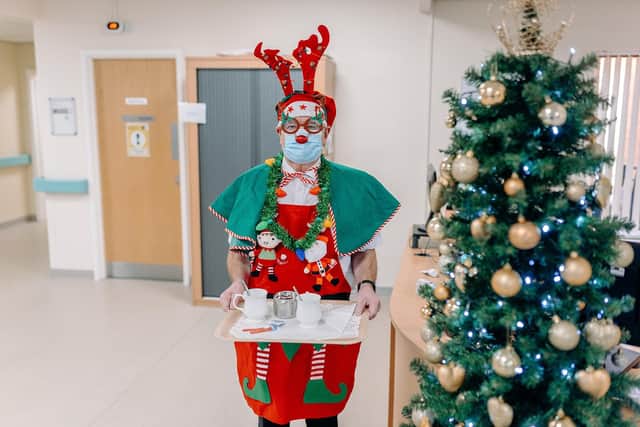 Paul said he wants to help spread some festive cheer to those on the inpatient unit. 
Credit: Ellie Rhodes - EKR Pictures