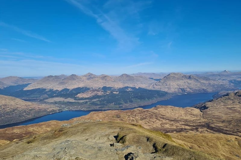 Michelle Yeardly-Squire took this picture of the spectacular view from the top of Ben Lomond.