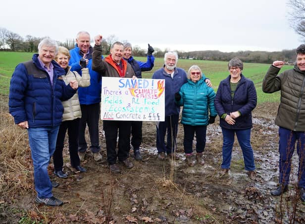 Old Tupton residents celebrate after a developer withdrew plans to build 300 homes on green fields near their homes.