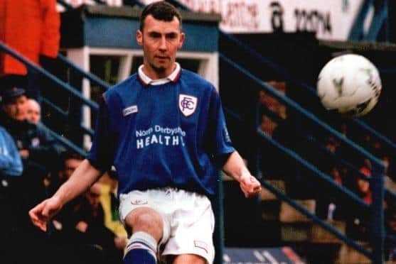 Jamie racked up 500 appearances during his playing career with Chesterfield FC including scoring a goal in the FA Cup semi-final at Old Trafford.